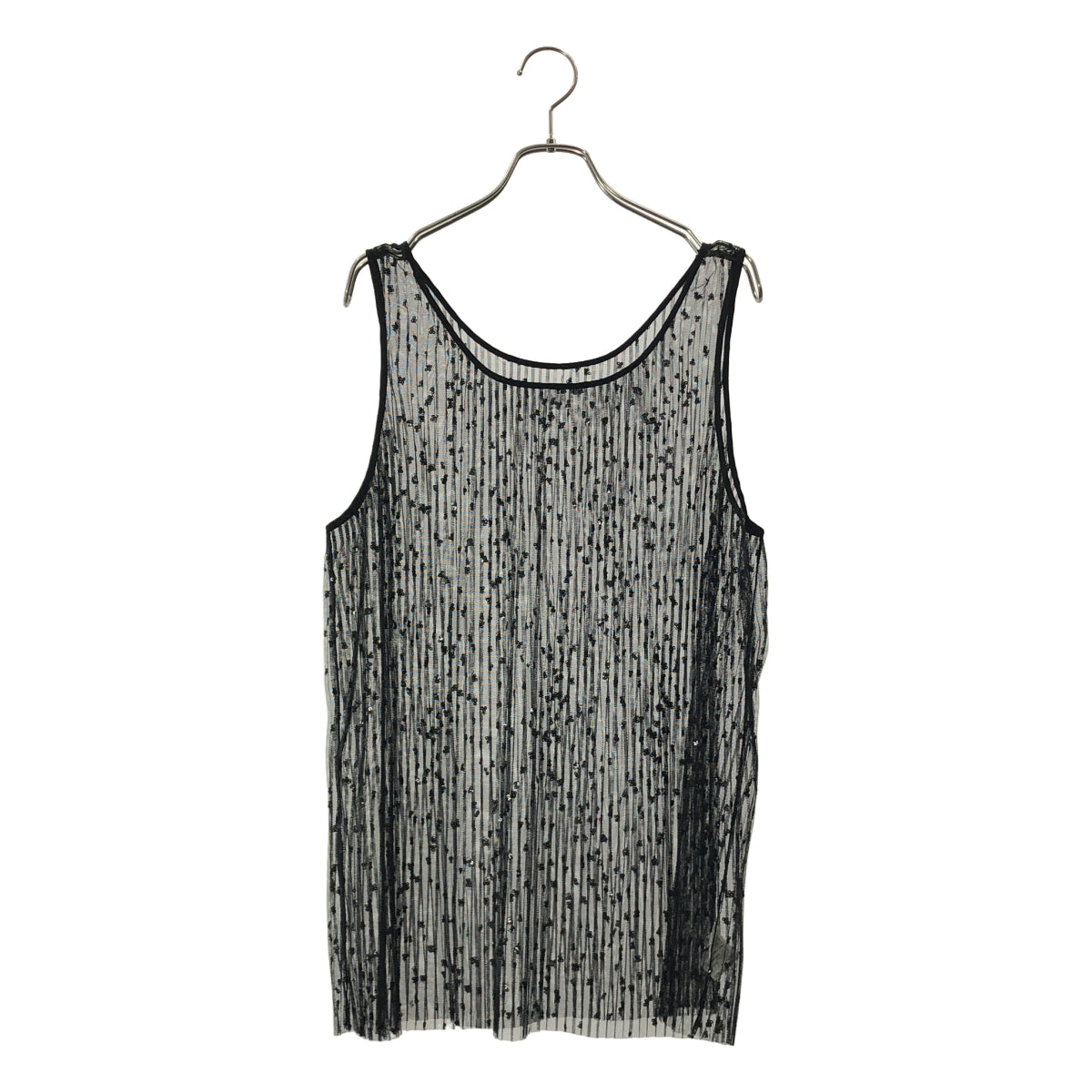 Whim Gazette | 褶皺薄紗無袖套頭衫 | F碼 | 女款