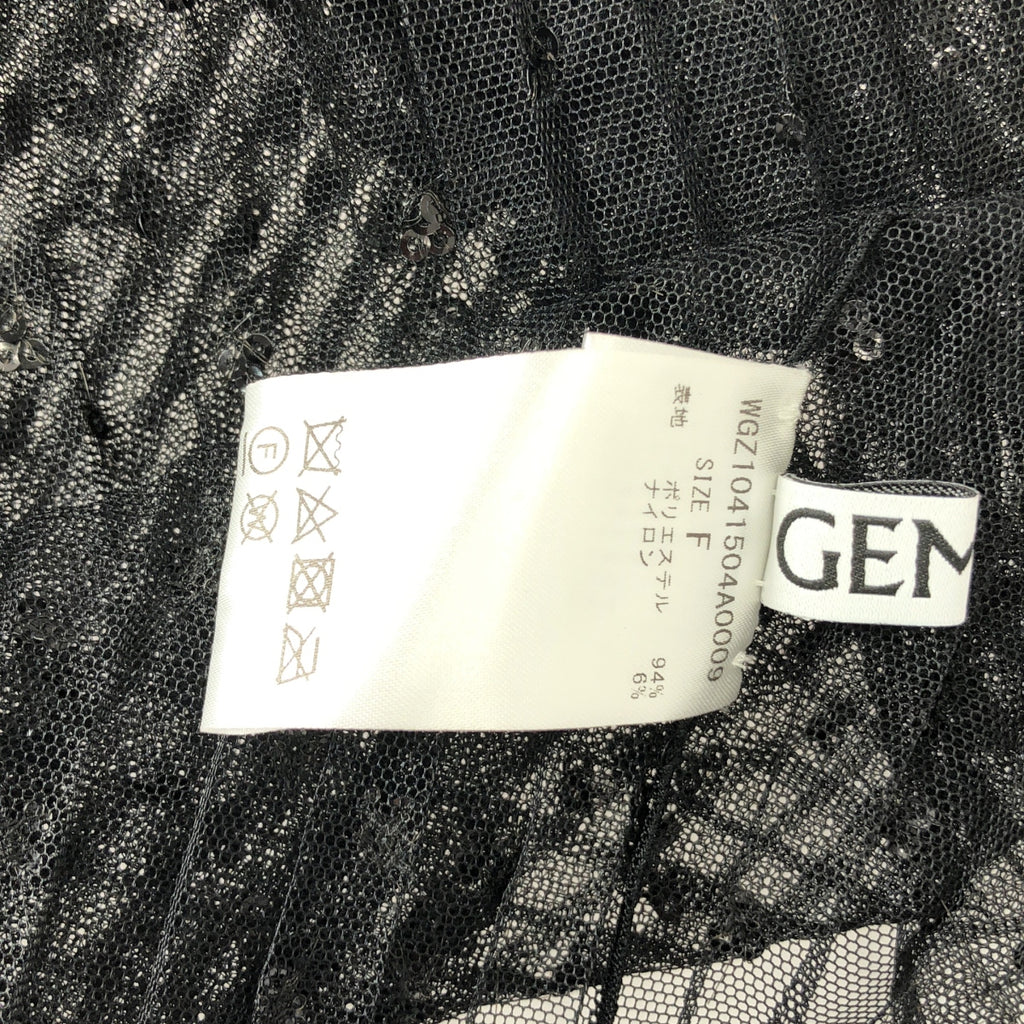 Whim Gazette | 褶皺薄紗無袖套頭衫 | F碼 | 女款