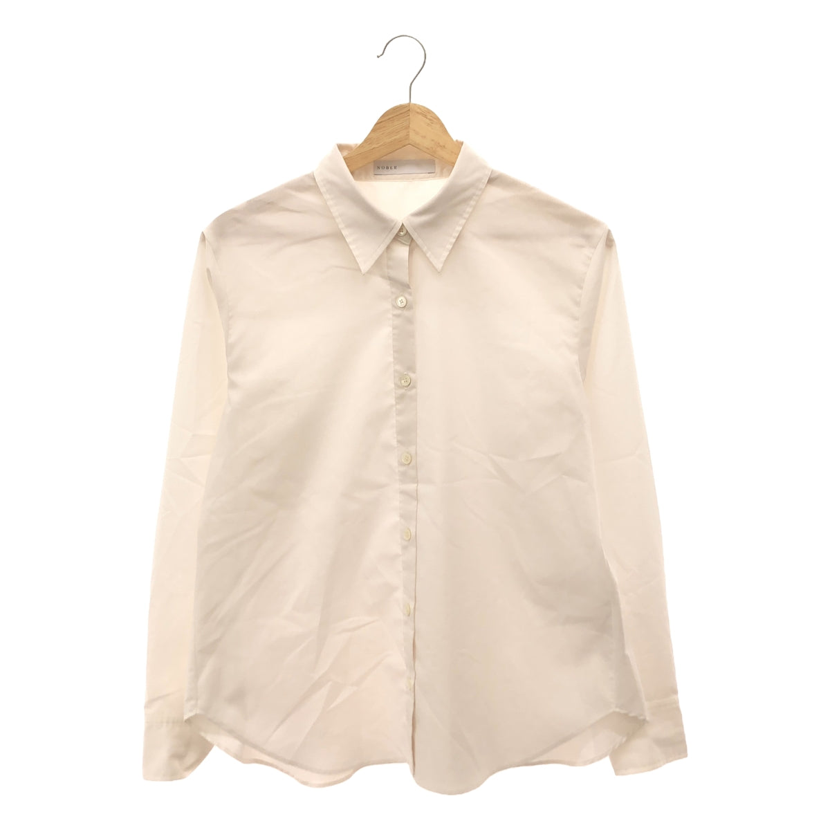 NOBLE | 2023AW | Back drape nuance shirt |