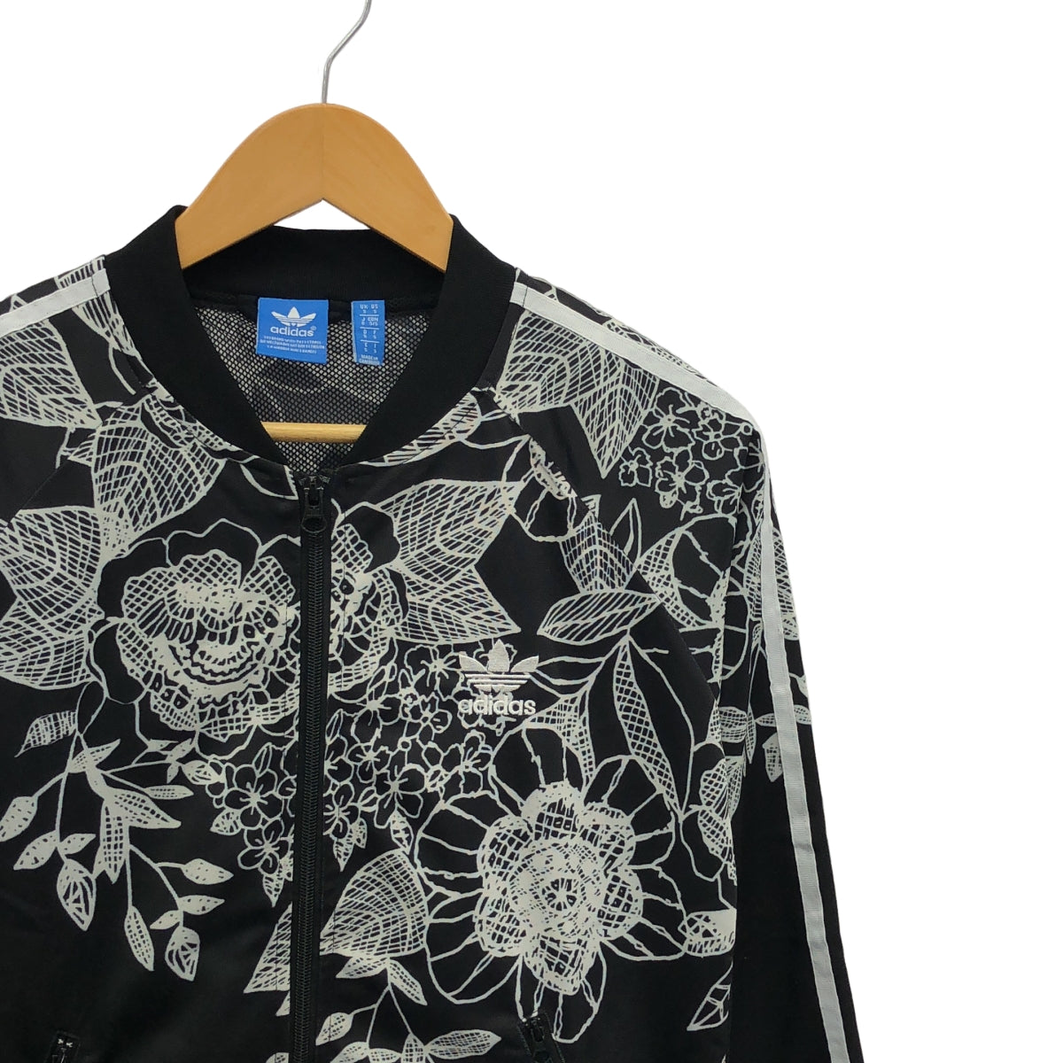 阿迪達斯 | FLORIDO SST TT / BJ8399 全身印花雙面標誌平紋運動外套 | 尺寸 O | 女款