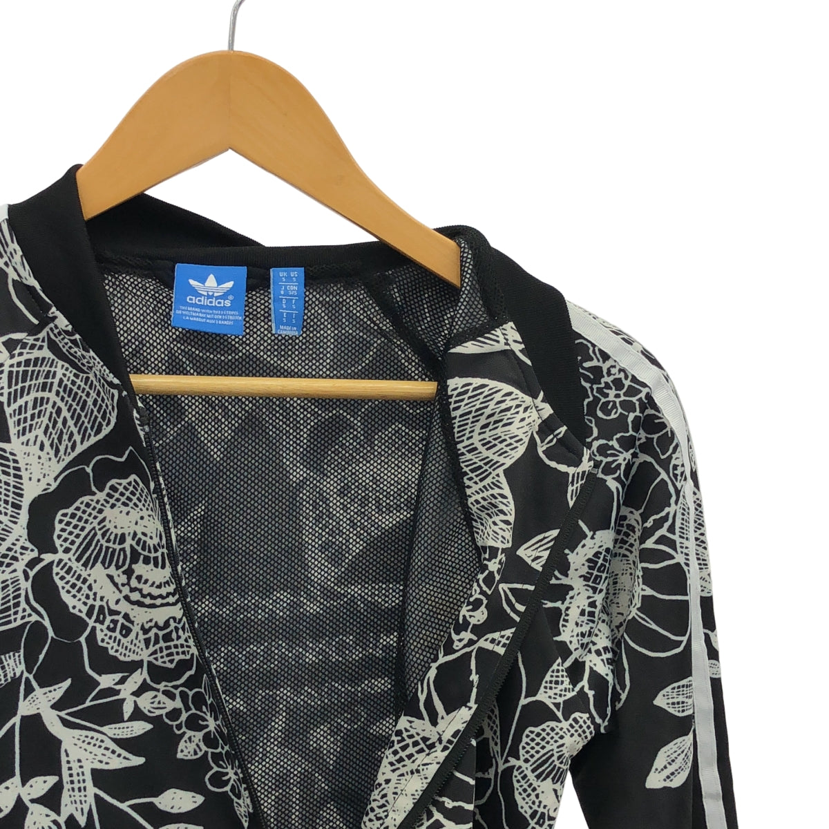 阿迪達斯 | FLORIDO SST TT / BJ8399 全身印花雙面標誌平紋運動外套 | 尺寸 O | 女款