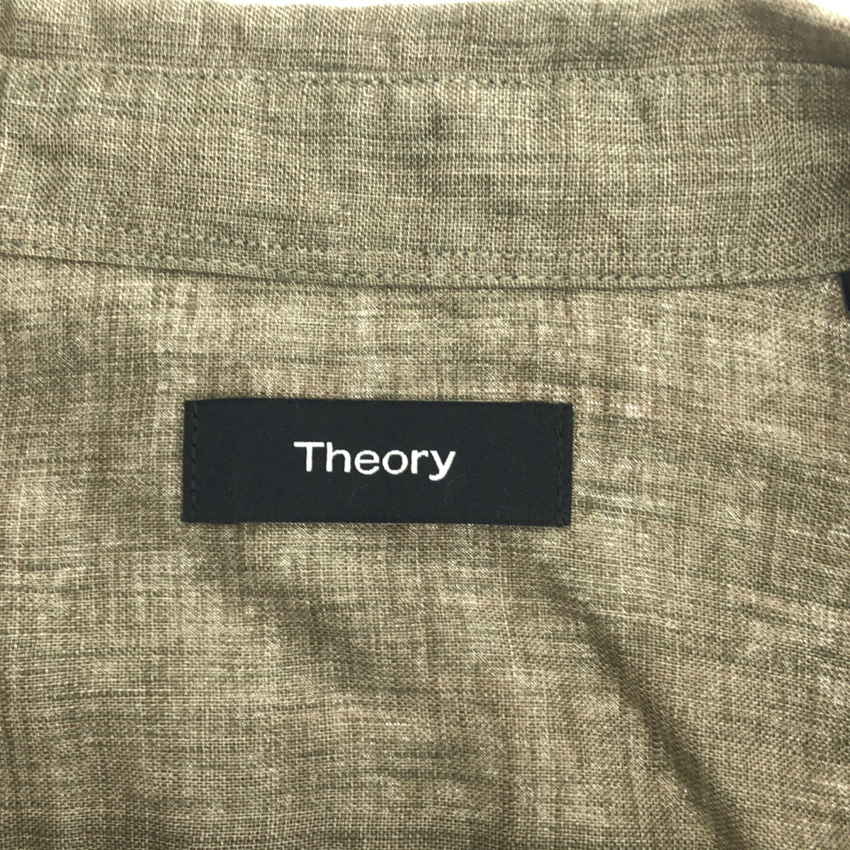 theory / 세올리 | IRVING SS_SUMMER LINEN SHIRTING 3 린넨 셔츠 | S | 브라운 | 남성