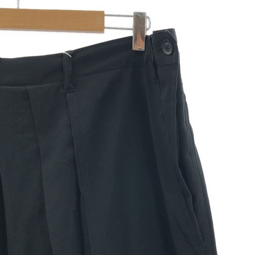 【美品】  YOHJI YAMAMOTO POUR HOMME / ヨウジヤマモトプールオム | 2024SS | TA TUXEDO R-STANDARD HAKAMA PANTS II トリアセテート タキシードクロス 袴パンツ | 3 | ブラック | メンズ