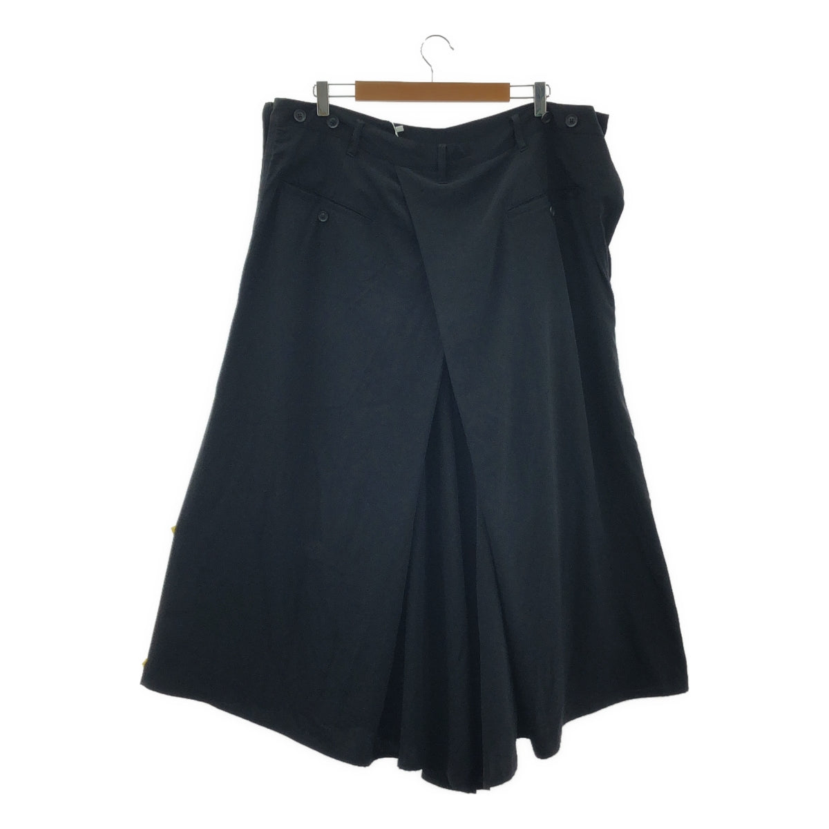 [狀況良好] YOHJI YAMAMOTO POUR HOMME | 2024 春夏 | TA 燕尾服 R-標準袴褲 II 三醋酯燕尾服布袴褲 |尺寸 3 |黑色|男士