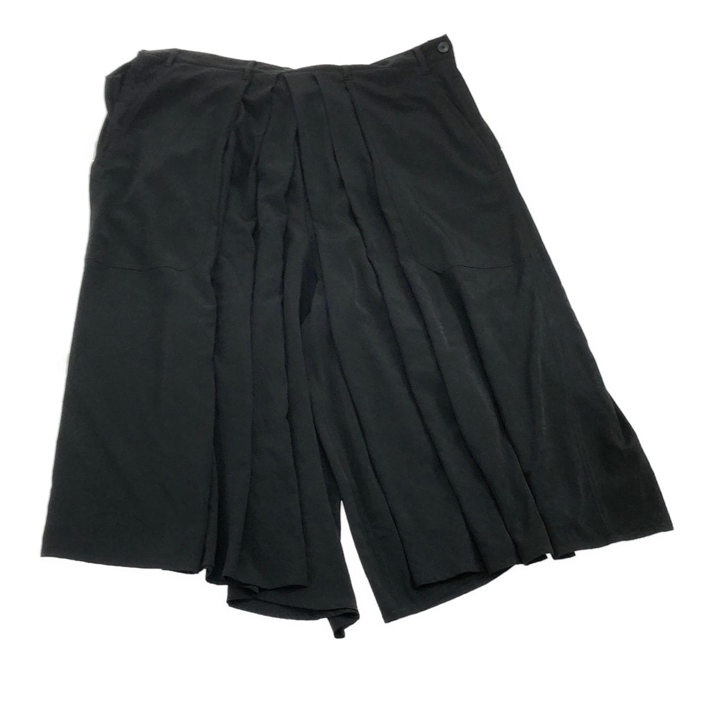 【美品】  YOHJI YAMAMOTO POUR HOMME / ヨウジヤマモトプールオム | 2024SS | TA TUXEDO R-STANDARD HAKAMA PANTS II トリアセテート タキシードクロス 袴パンツ | 3 | ブラック | メンズ