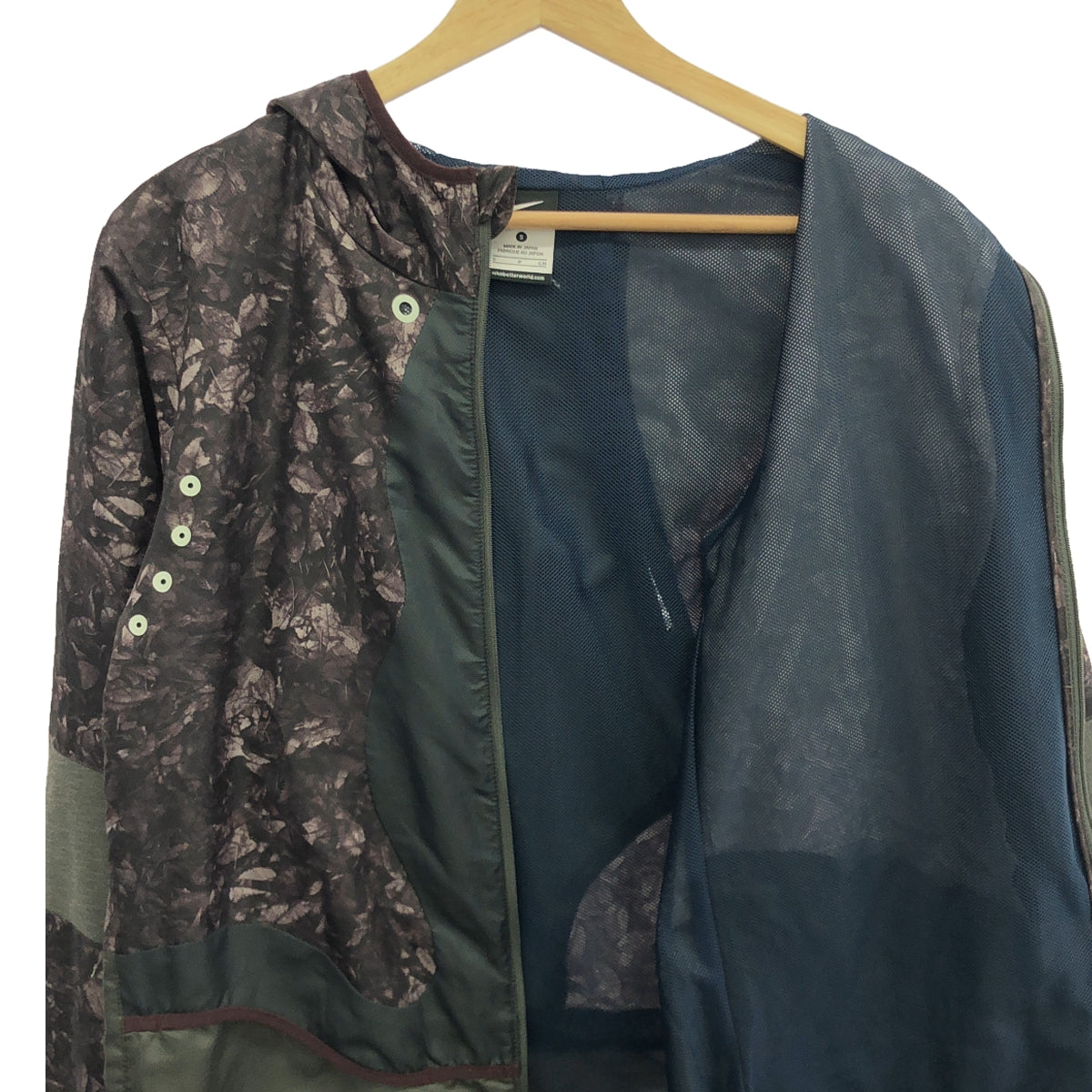 GYAKUSOU / Gyakusou | FABRIC MIX JACKET Autumn leaves print jacket | S | Gray | Men's