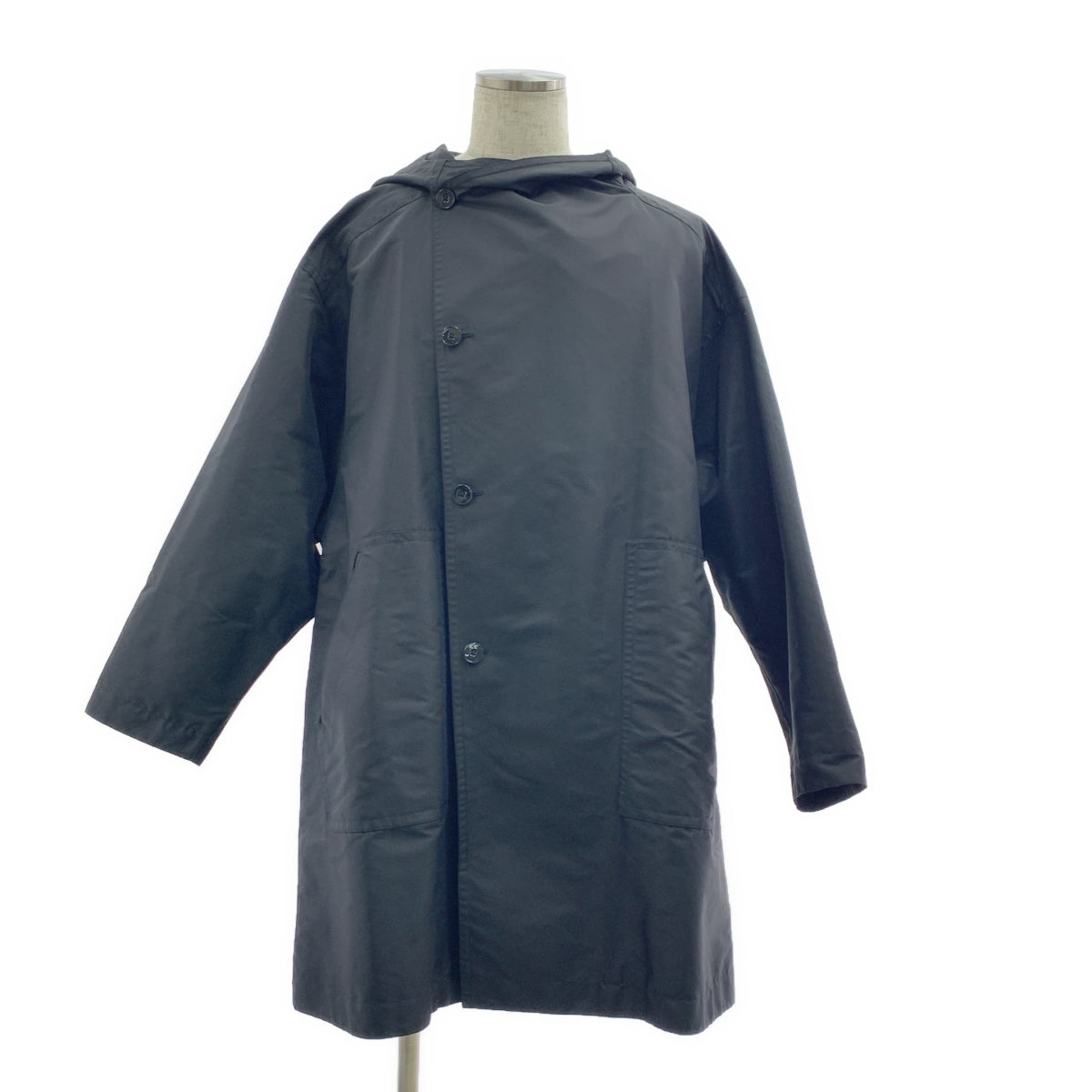 JIL SANDER / ジルサンダー | ナイロン オーバーサイズ フーデッドコート | 48 | メンズ