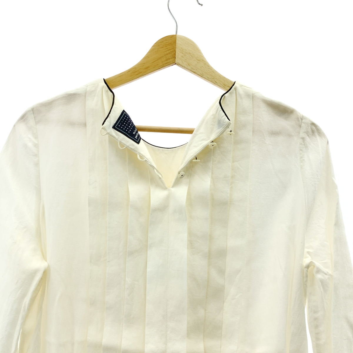 mina perhonen / ミナペルホネン | pilli ピーリ / シルク コットン ギャザーワンピース | 36 | レディース