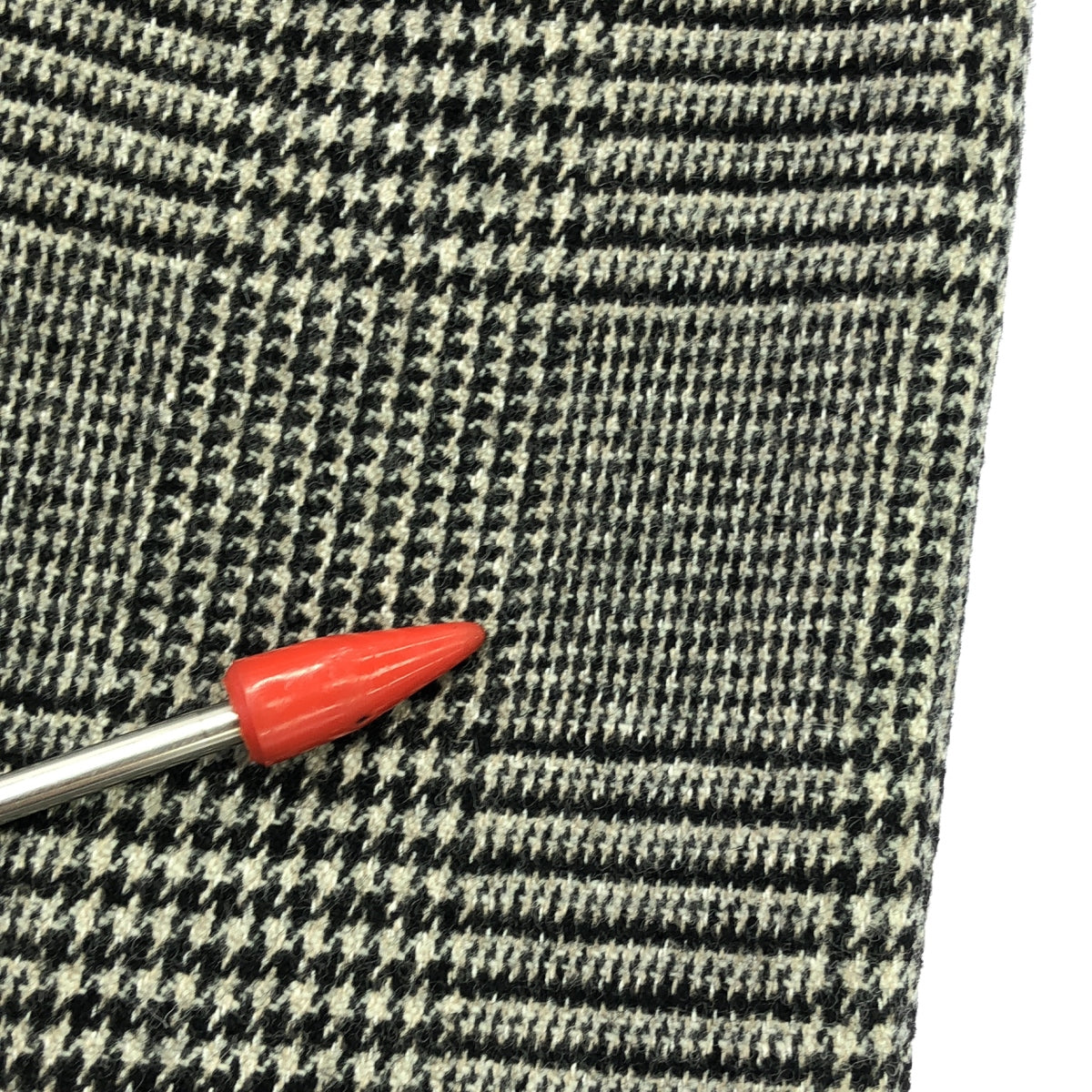 l'heritage martinique / 릴리타주 마르티니크 | 울 혼 격자 무늬 민소매 원피스 | F | 블랙 | 여성