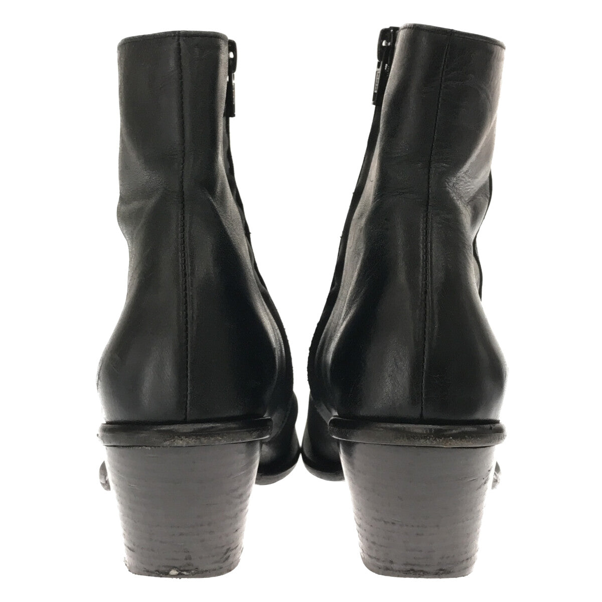 UNTISHOLD / Antishoulder | Naty -5 Leather Short Boots | 35 | Black | Women's