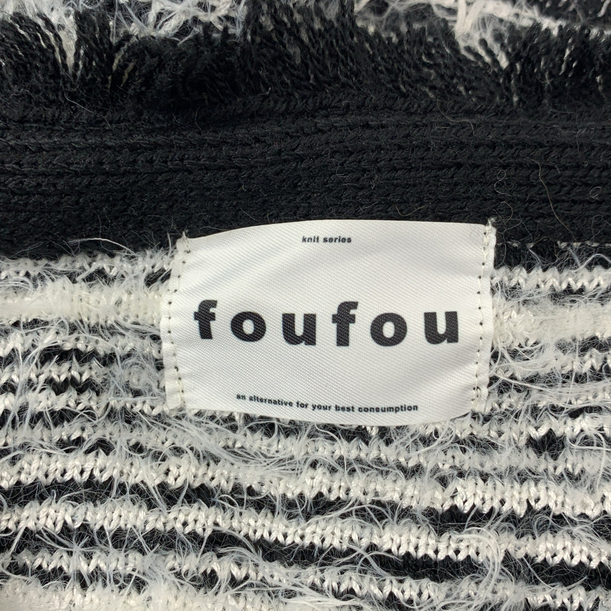 foufou / foufou | 粗花呢無領夾克 | F |