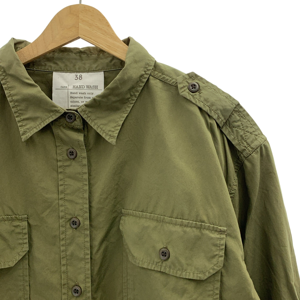 Deuxieme Classe / 두지엠 클래스 | 더블 포켓 밀리터리 셔츠 블라우스 | F | 여성