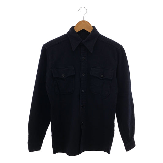 VINTAGE / Vintage clothing | Estimated 60s USNAVY American military wool flannel CPO shirt | Navy | Men's