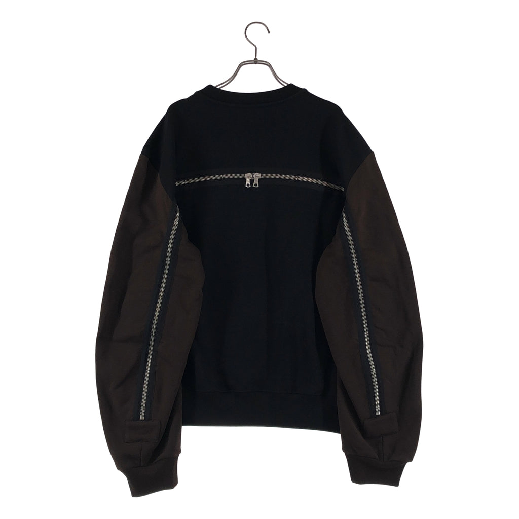 DRIES VAN NOTEN / ドリスヴァンノッテン | back zip sweater オーバーサイズ トレーナー | S | メンズ