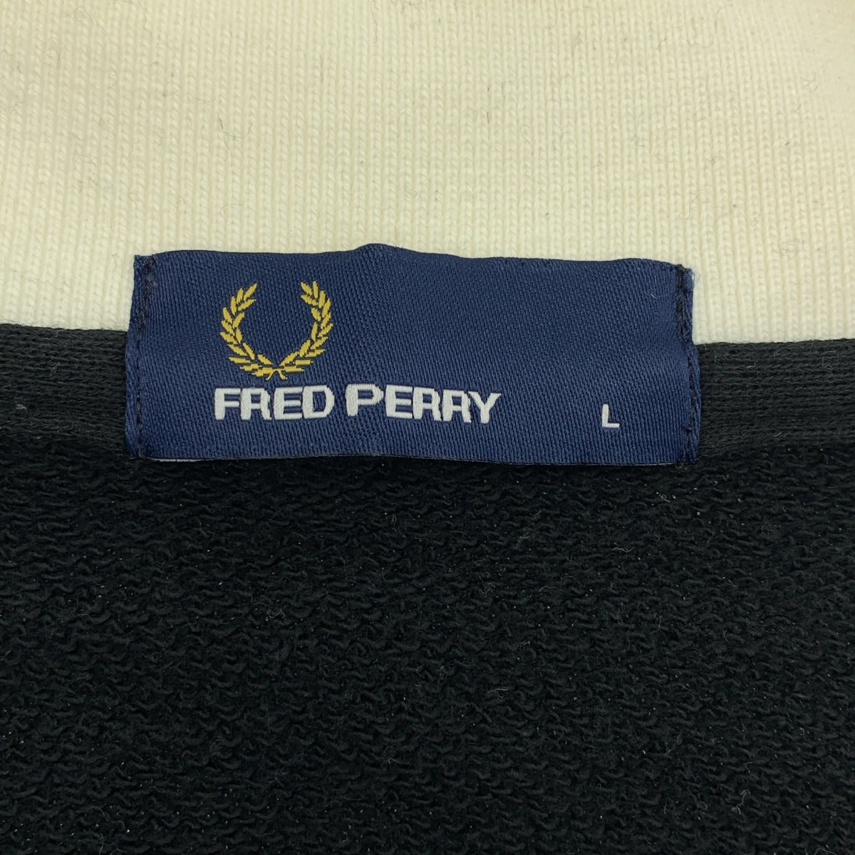 FRED PERRY / フレッドペリー | ×AMERICAN RAG CIE / ロゴ ハーフジップ スウェット | L | メンズ