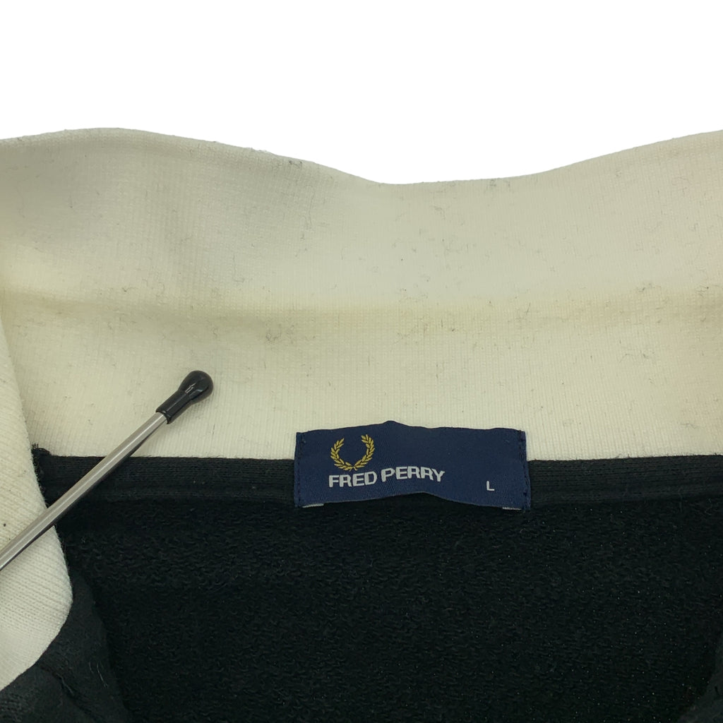 FRED PERRY / フレッドペリー | ×AMERICAN RAG CIE / ロゴ ハーフジップ スウェット | L | メンズ
