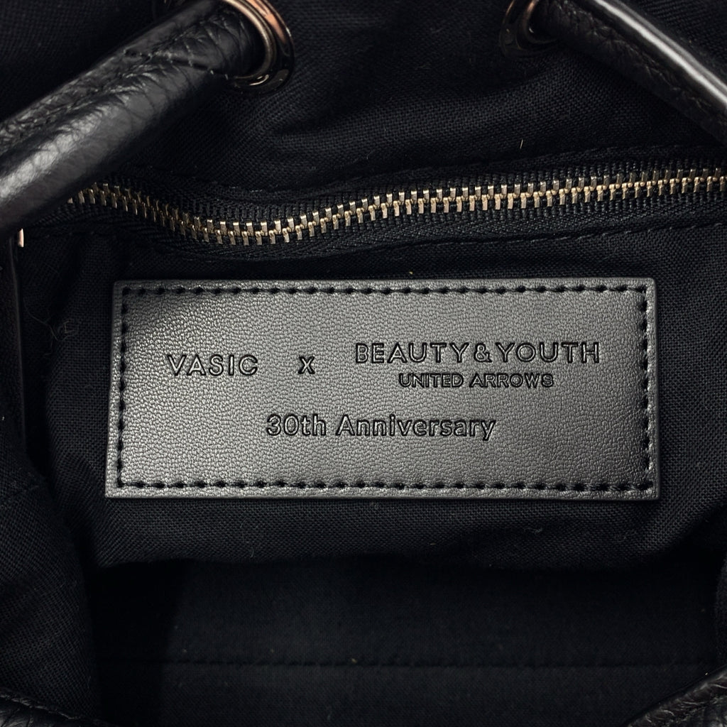 VASIC / Vasic | x BEAUTY&amp;YOUTH / 美與青春30週年紀念BOND MINI / Bond Mini Harako皮革豹紋手提包 |