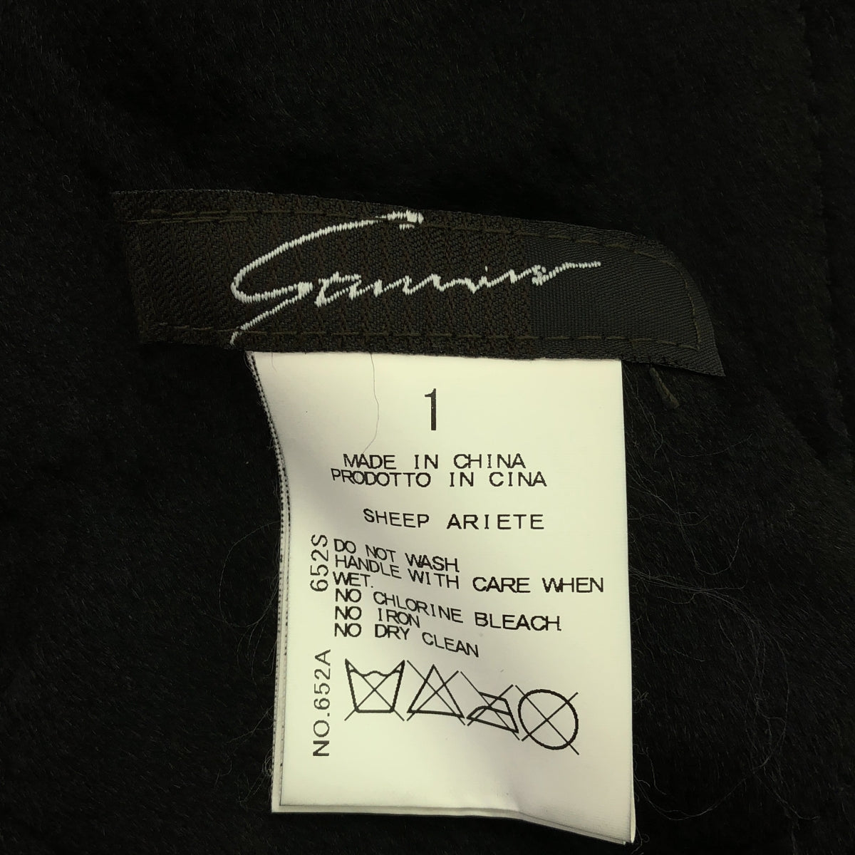 [狀況良好] 令人驚嘆的誘餌 |真正的 Mouton 皮革騎士夾克 | 1 |黑色 |女性的