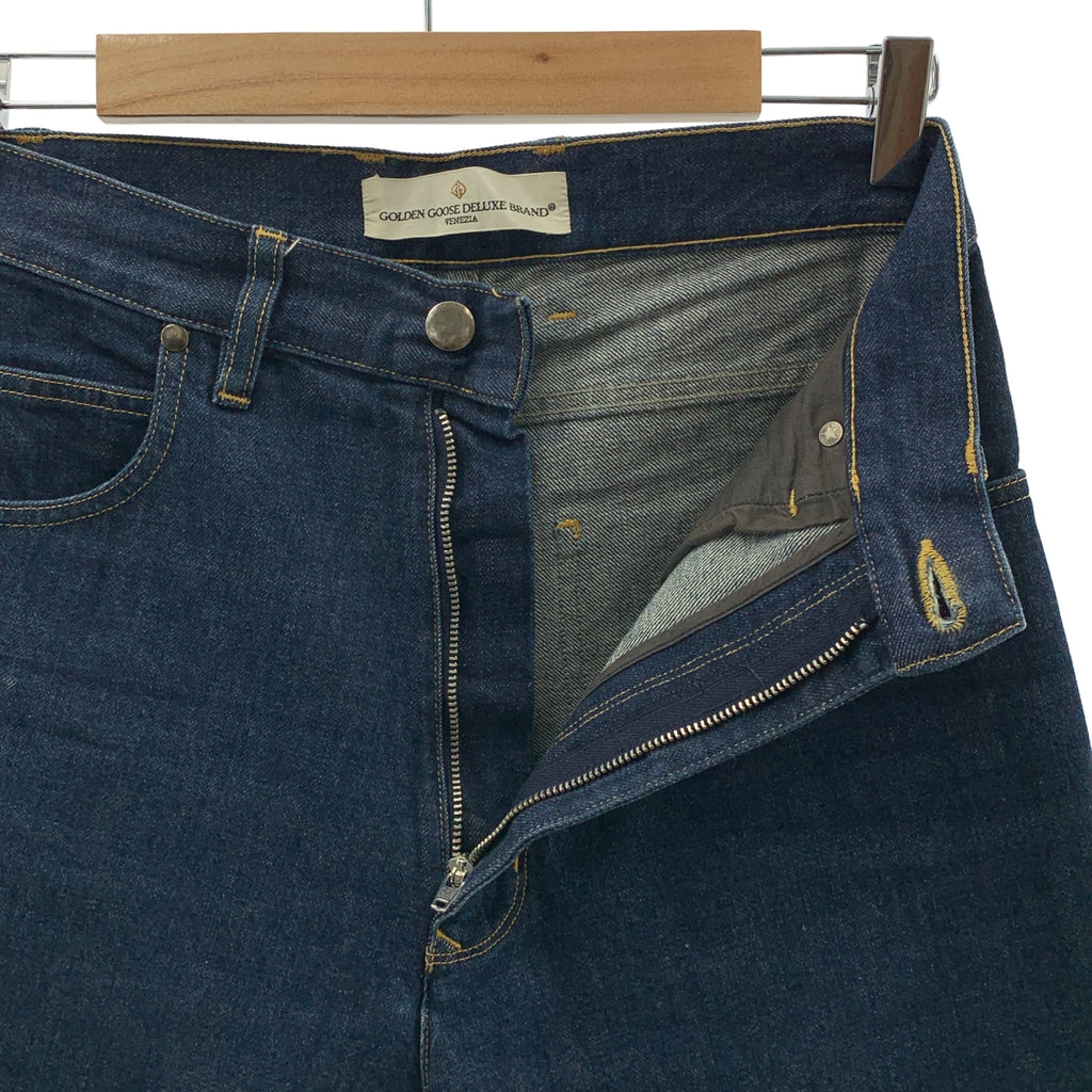 金鵝 (GOLDEN GOOSE) | 星形牛仔寬褲 | 25碼 | 靛藍色 | 女款