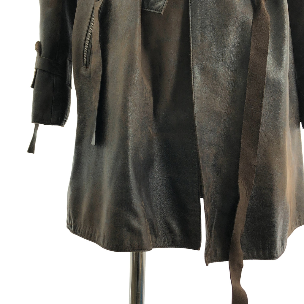 BEATING HEART / 비팅 하트 | 양가죽 램 가죽 벨티드 코트 / 총 안감 | 2 |