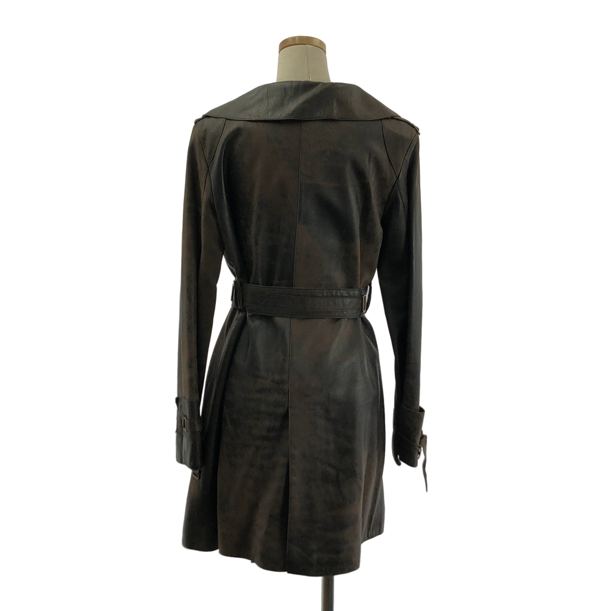 BEATING HEART / ビーティングハート | 羊革 ラムレザー ベルテッド コート / 総裏地 | 2 | レディース