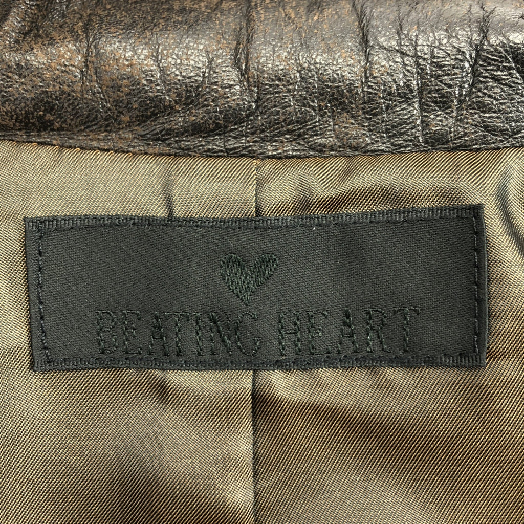 BEATING HEART / 비팅 하트 | 양가죽 램 가죽 벨티드 코트 / 총 안감 | 2 |