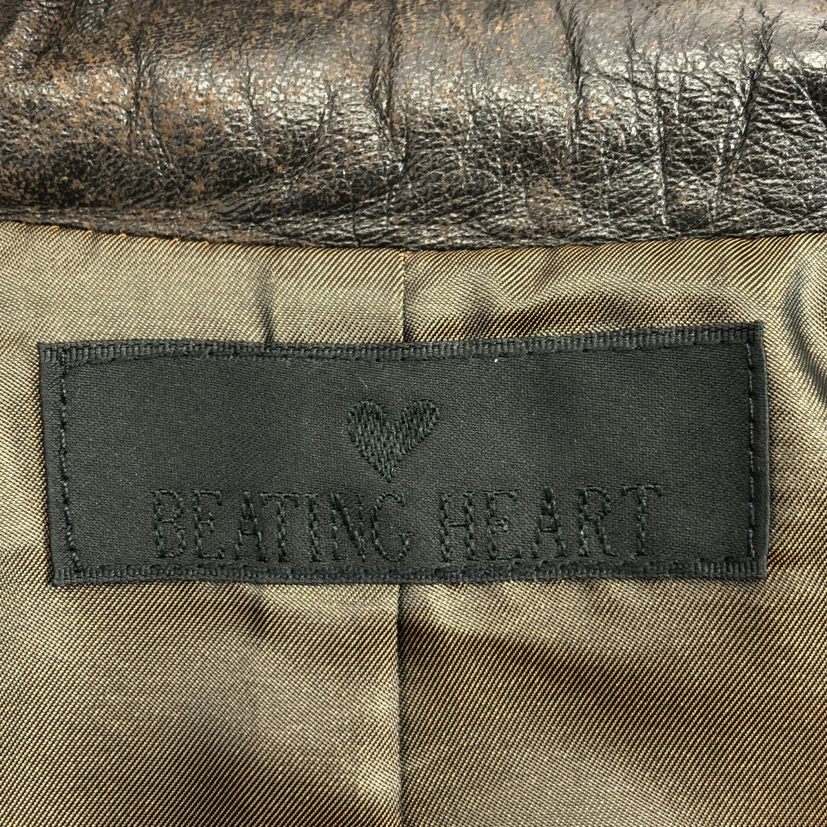 BEATING HEART / 비팅 하트 | 양가죽 램 가죽 벨티드 코트 / 총 안감 | 2 |