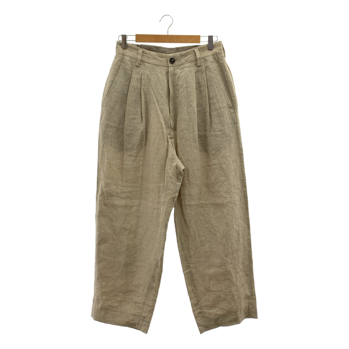 ziggy chen / ジギーチェン | 2025SS | Front Pleats Wide Leg Trousers / 2タック ワイド スラックス パンツ | 44 | メンズ