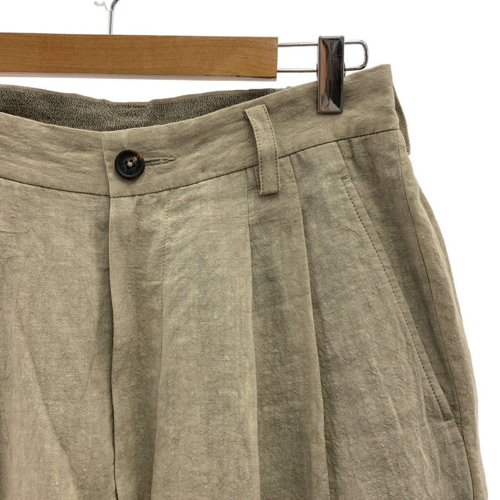 ziggy chen / ジギーチェン | 2025SS | Front Pleats Wide Leg Trousers / 2タック ワイド スラックス パンツ | 44 | メンズ