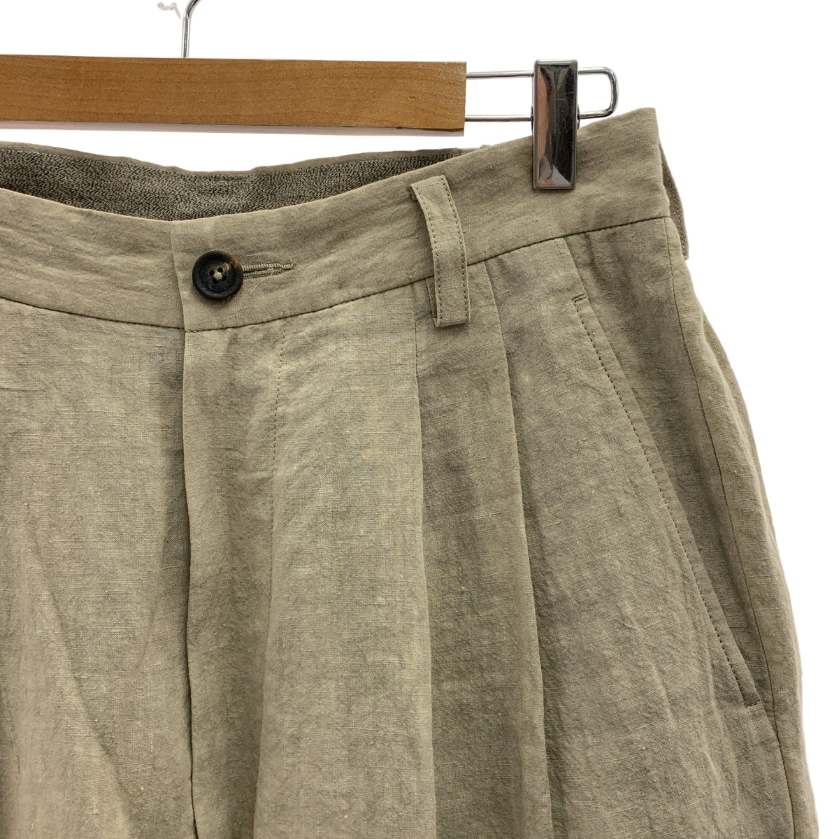 ziggy chen / ジギーチェン | 2025SS | Front Pleats Wide Leg Trousers / 2タック ワイド スラックス パンツ | 44 | メンズ