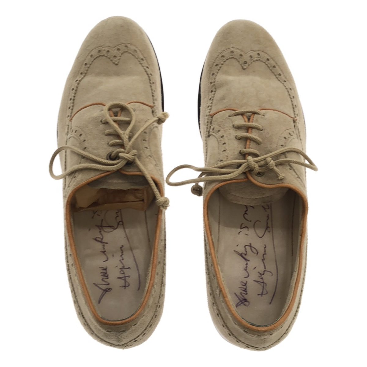 SONOMITSU | Wingtip shoes | 24 1/2 | Beige | Women's