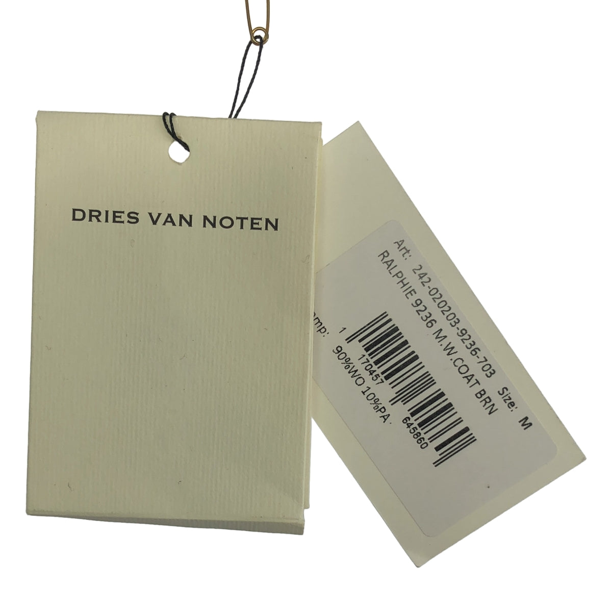 【美品】  DRIES VAN NOTEN / ドリスヴァンノッテン | 2024AW | RALPHIE 9236 M.W.COAT ウール トレンチコート | M | ブラウン | メンズ