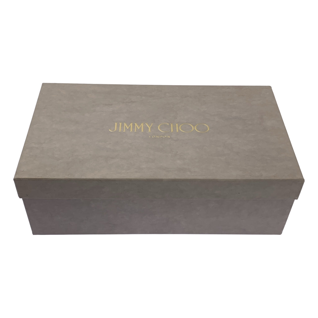 JIMMY CHOO / ジミーチュウ | パテントレザー ポインテッドトゥ ストラップ サンダル | 37 1/2 | ブラック | レディース