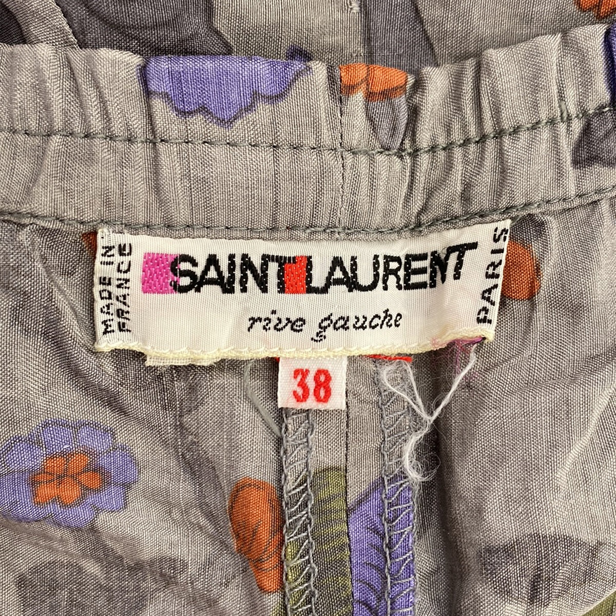 SAINT LAURENT | Flower Easy Pants | Grey | Women's