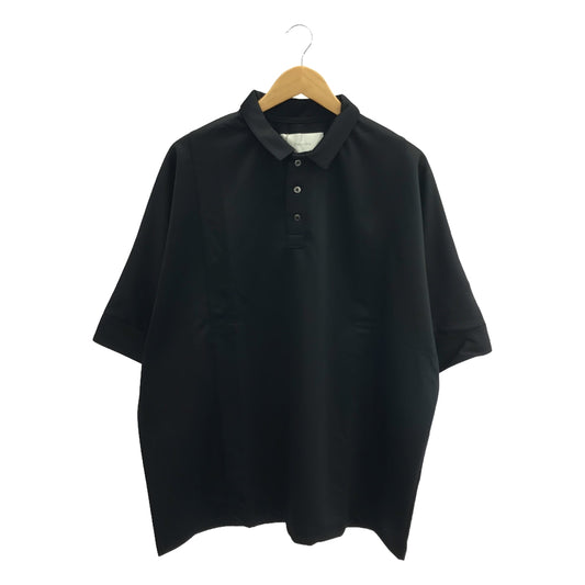 【신품】 prasthana / 프라스타나 | dolman sleeve big polo 폴로 셔츠 | M | 블랙 | 남성