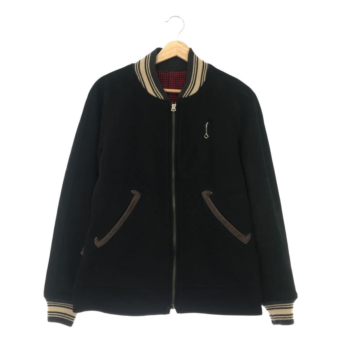 OLD JOE BRAND / 올드 조 | 울 가죽 전환 Stajan | 블랙 | 남성