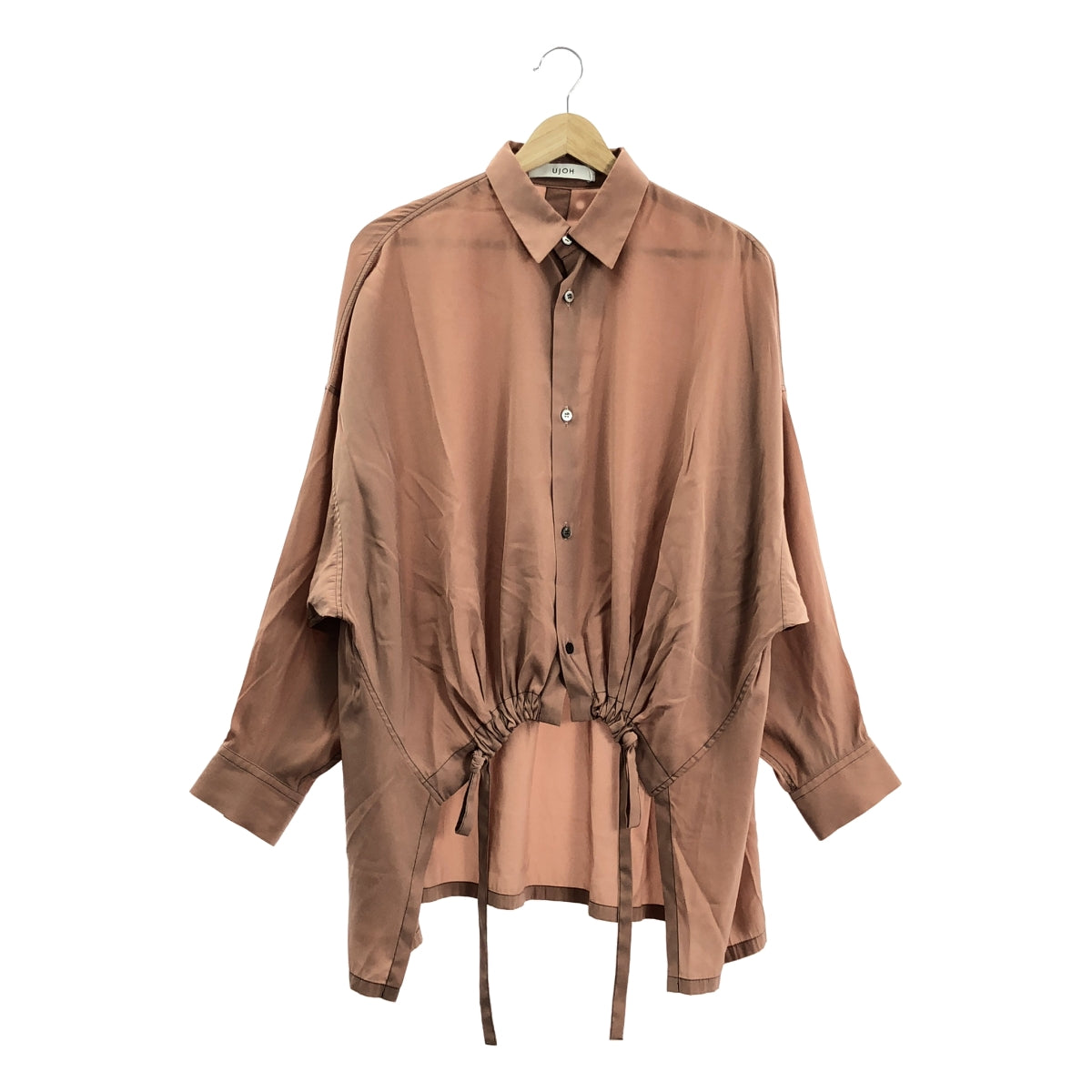 UJOH | 短版褶皺襯衫 | 尺寸 2 | 粉米色 | 女款