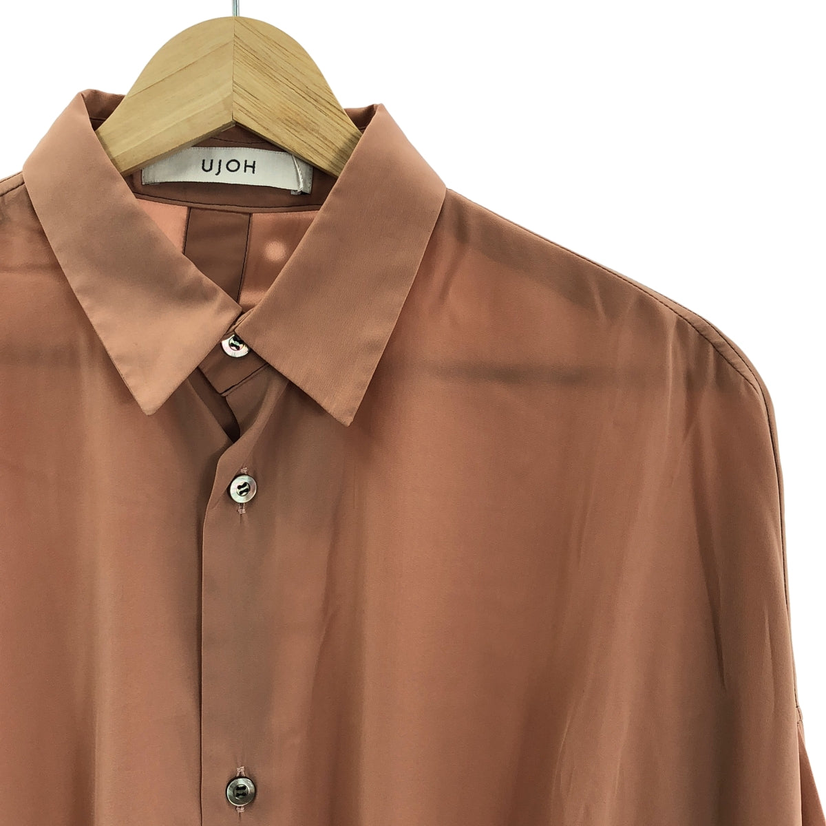 UJOH | 短版褶皺襯衫 | 尺寸 2 | 粉米色 | 女款