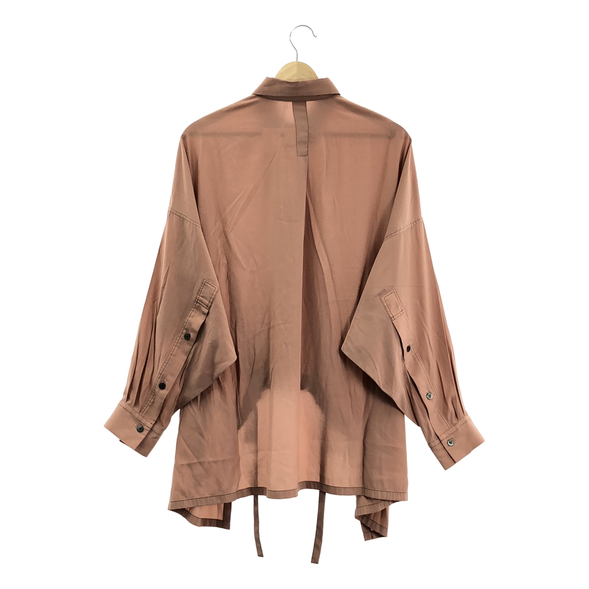 UJOH | 短版褶皺襯衫 | 尺寸 2 | 粉米色 | 女款