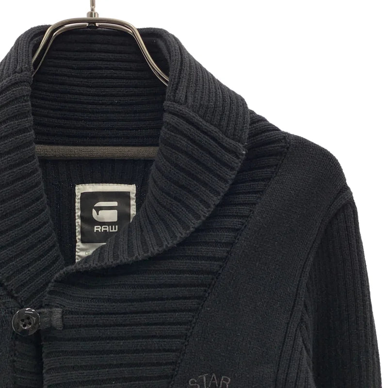 G-STAR RAW / ジースターロー | ロゴ ジップアップ ニット カーディガン | S | メンズ