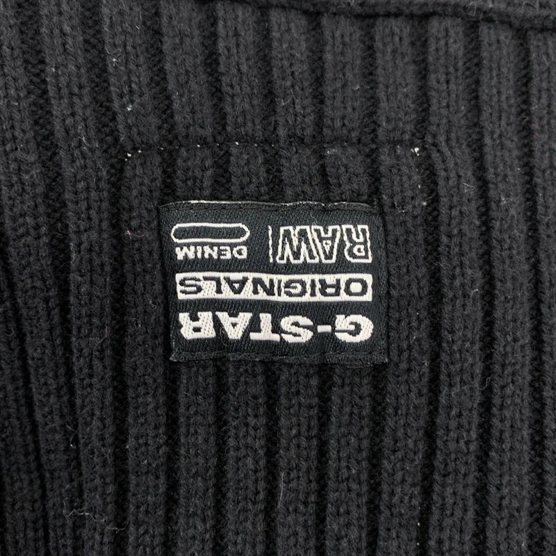 G-STAR RAW / ジースターロー | ロゴ ジップアップ ニット カーディガン | S | メンズ