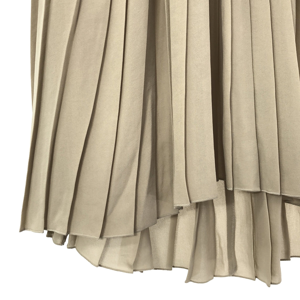 [New] IENA | Georgette Chiffon Pleated Blouse | F | Beige | Women's