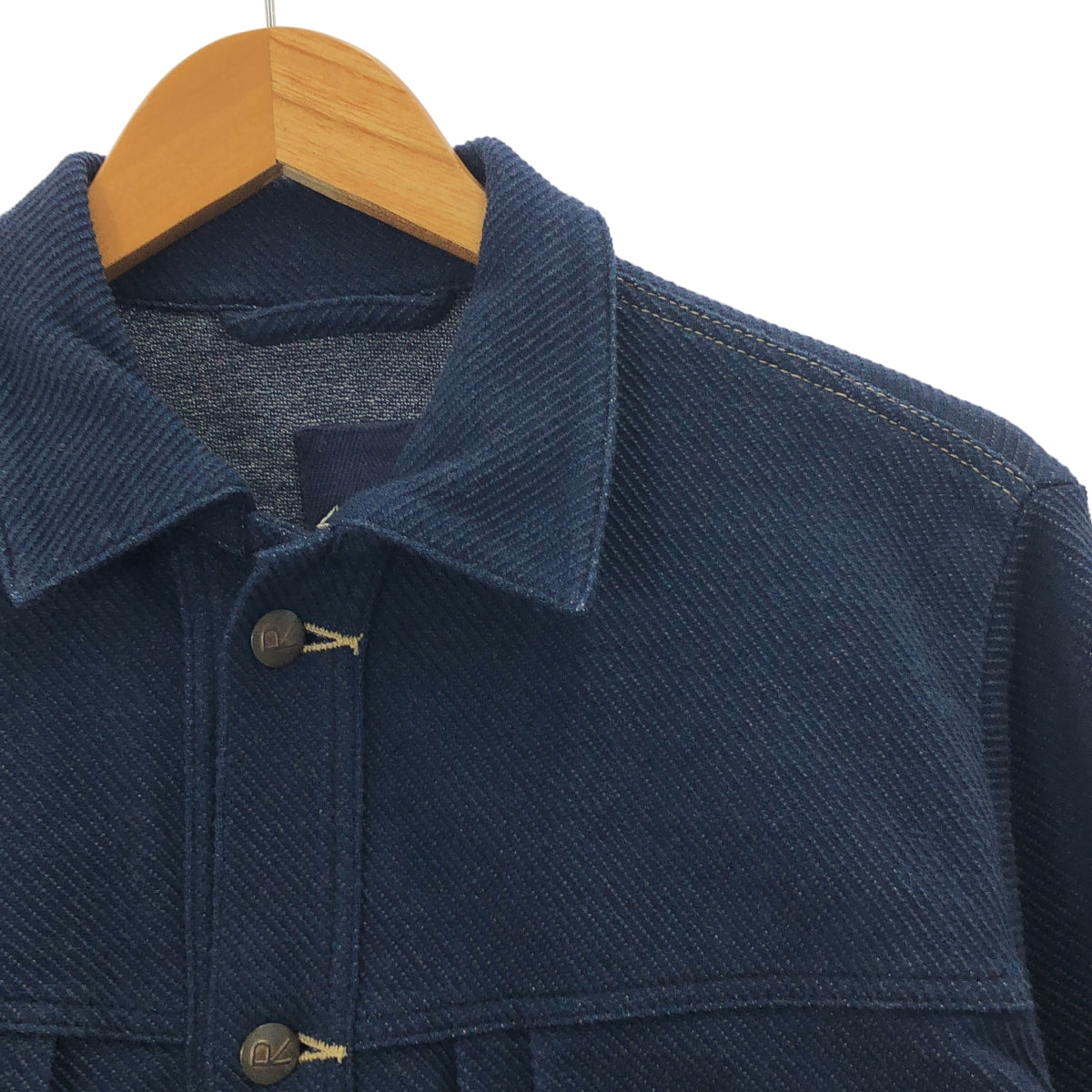 45r / フォーティファイブアール | ロゴボタン デニムライク シンチバック ジャケット | 3 | レディース