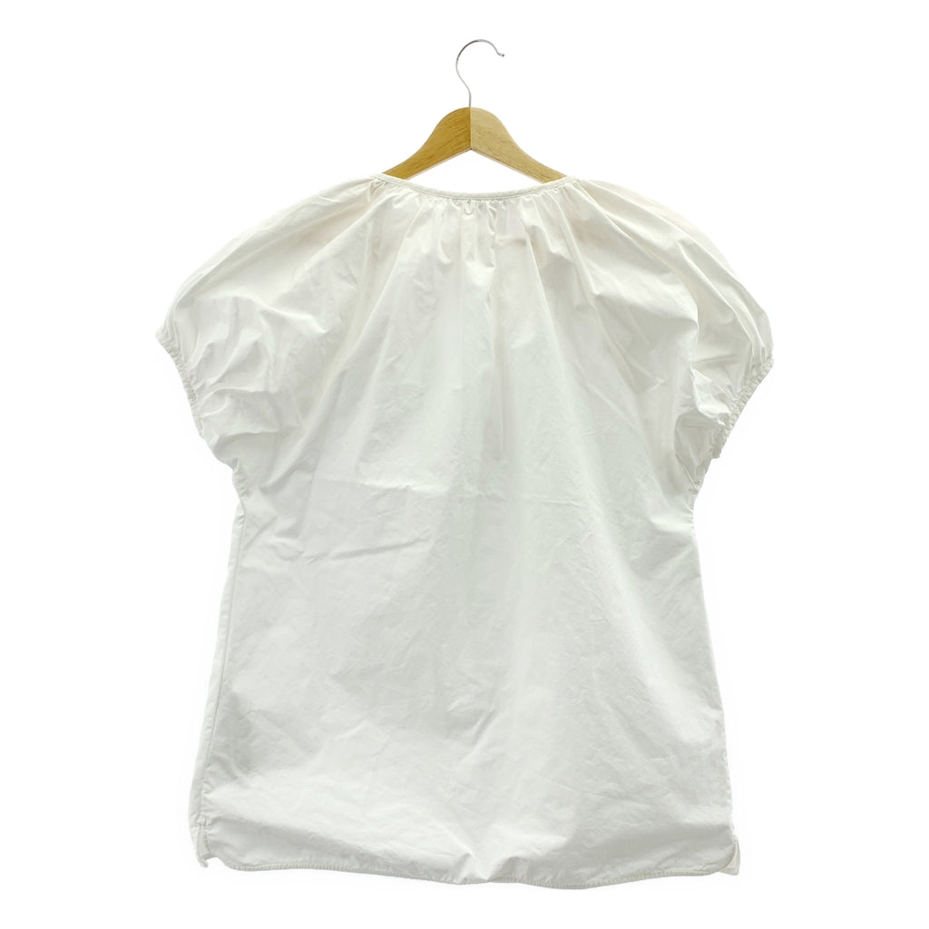 JIL SANDER | 棉質褶皺鎖孔領襯衫 | 尺寸 34 | 女款