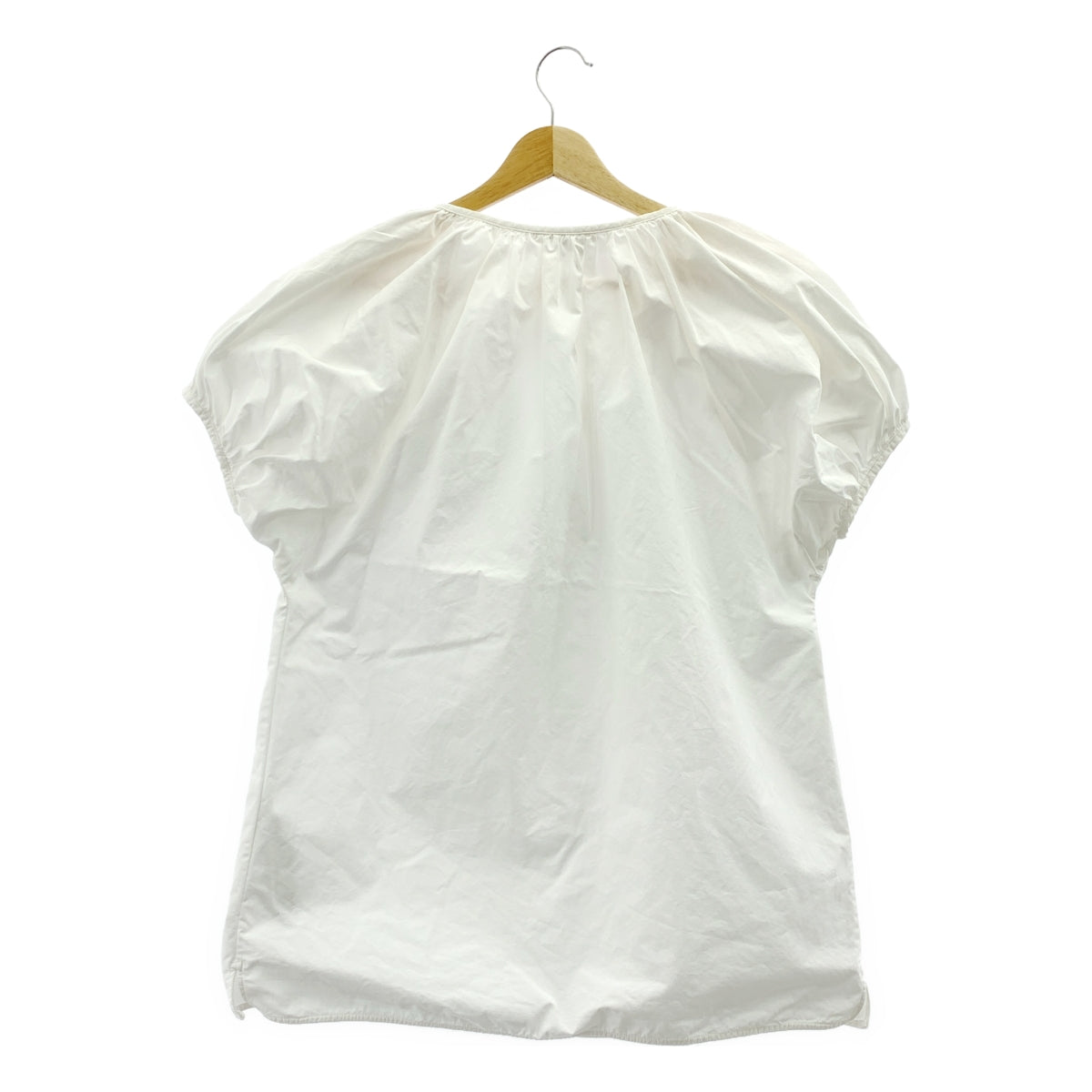 JIL SANDER / 질 썬더 | 코튼 개더 키넥 블라우스 | 34 | 여성