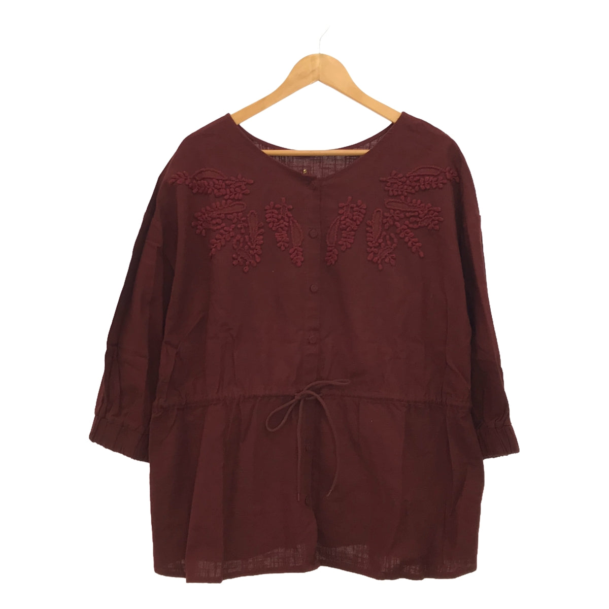 BEARDSLEY | 2way puffy embroidery shirt blouse | F | Women's