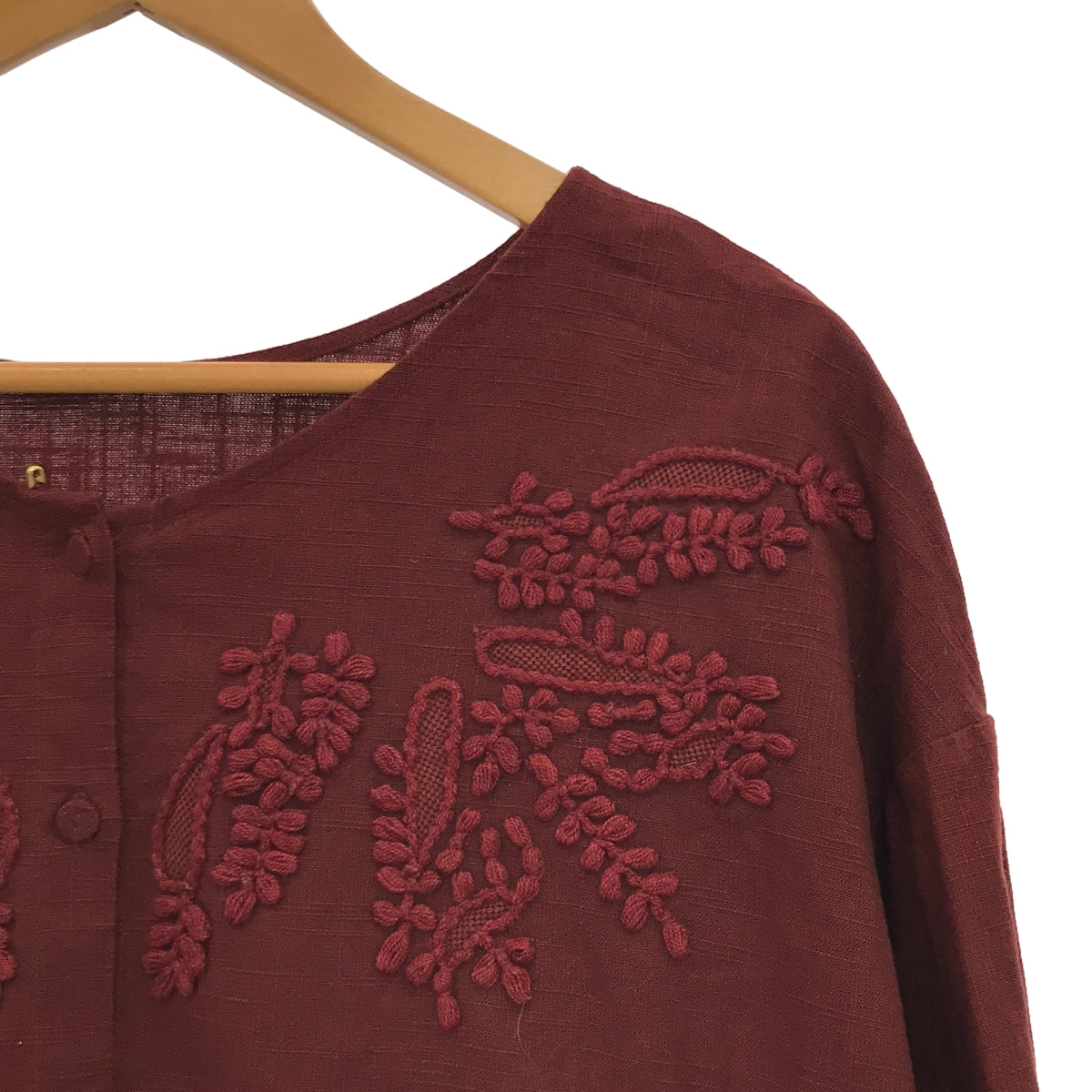 BEARDSLEY | 2way puffy embroidery shirt blouse | F | Women's