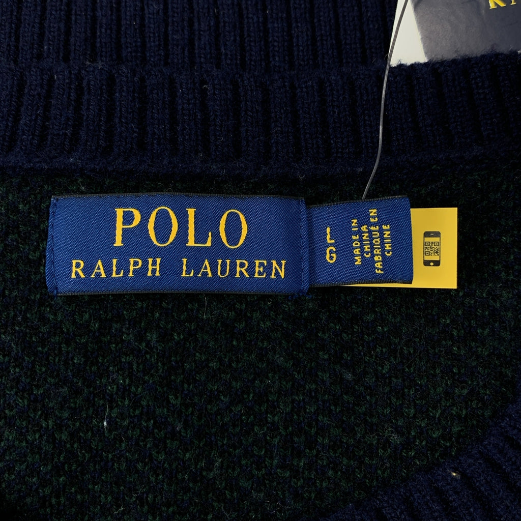POLO RALPH LAUREN / ポロラルフローレン | ウール カシミヤ プルオーバー ニット | L | メンズ