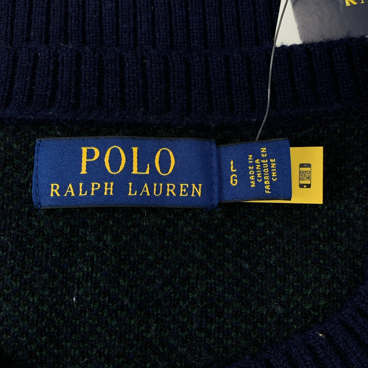 POLO RALPH LAUREN / ポロラルフローレン | ウール カシミヤ プルオーバー ニット | L | メンズ