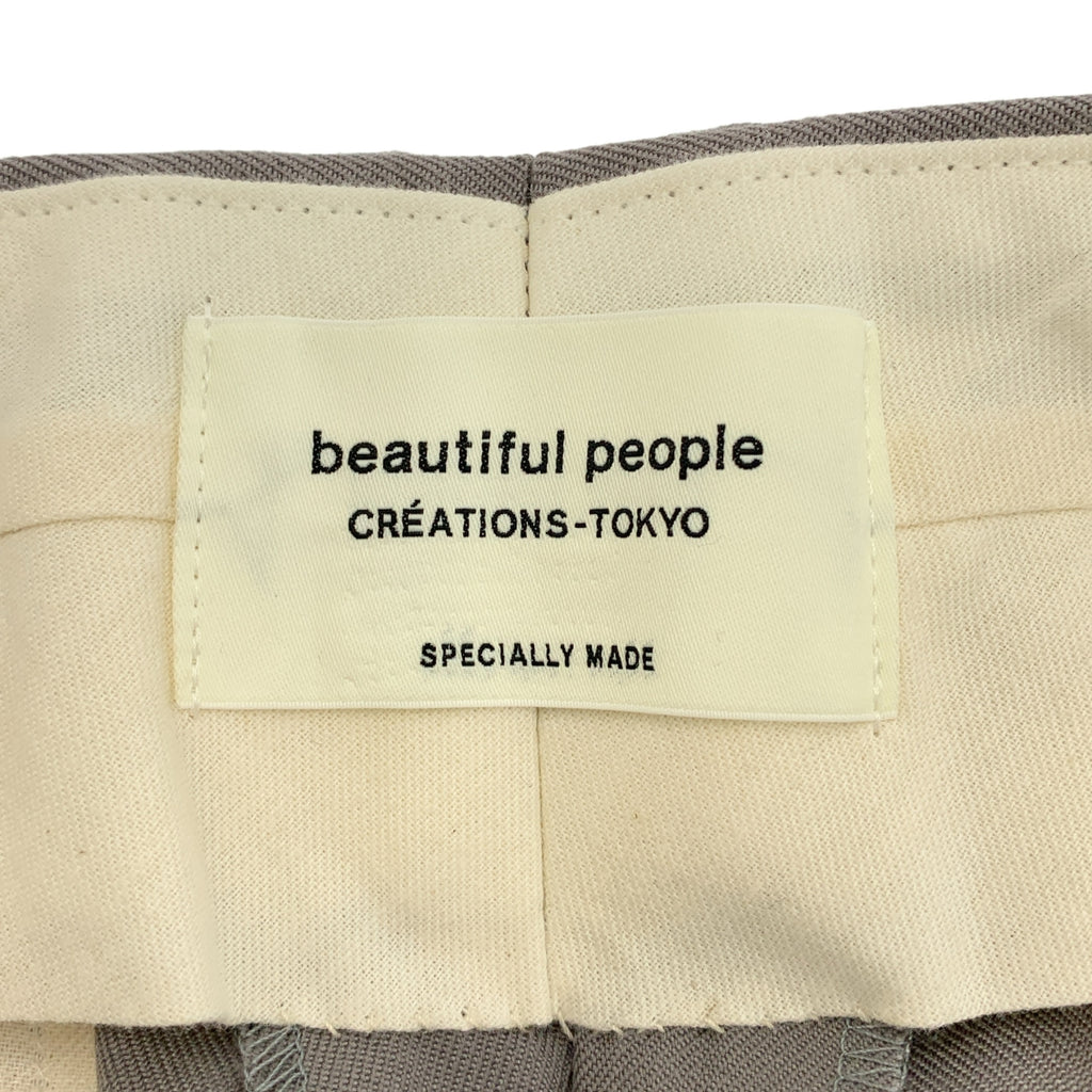 beautiful people / 뷰티풀 피플 | wool gabardine one tuck tapered pants 울 탁 팬츠 | 40 |